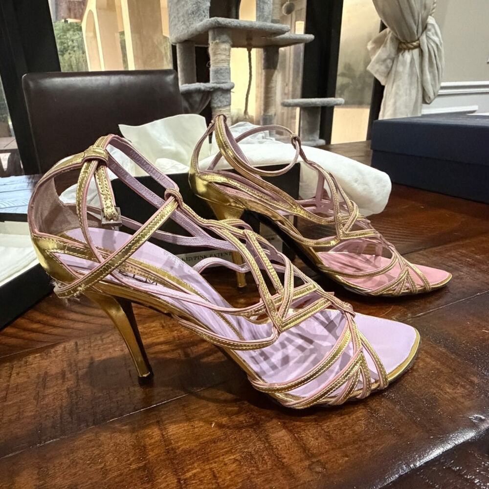 Elman Gold Heels Size 7.5
